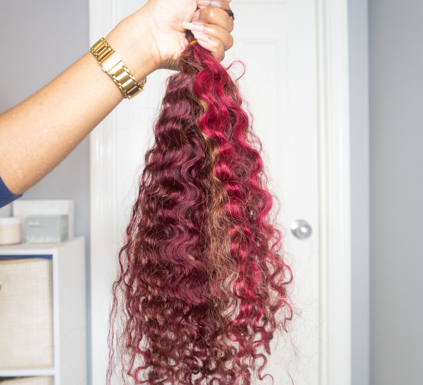 Sweetest Berry Human Hair Wavy Curls