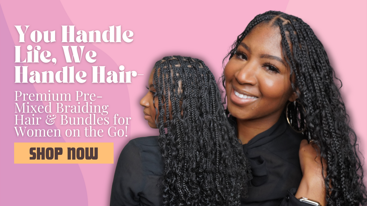 Braid Banner Custom Mixed Colored Braiding Hair – Braidplicity