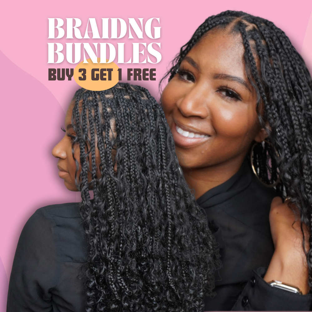 Braid Banner Custom Mixed Colored Braiding Hair – Braidplicity